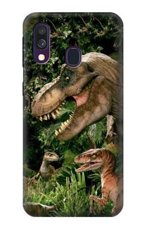 S1452 Trex Raptor Dinosaur Case Cover Custodia per Samsung Galaxy A40