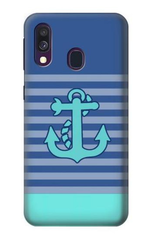 S2081 Nautical Anchor Case Cover Custodia per Samsung Galaxy A40 S2081 Nautical Anchor Case Cover Custodia per Samsung Galaxy A40