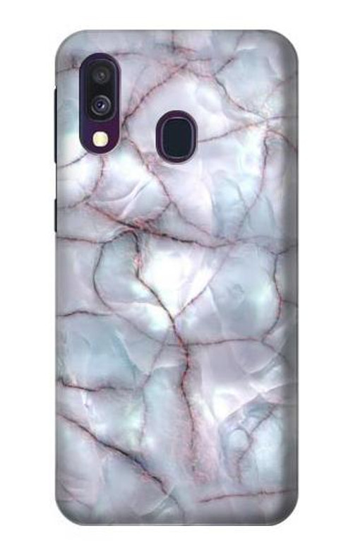 S2316 Dark Blue Marble Texture Graphic Print Case Cover Custodia per Samsung Galaxy A40