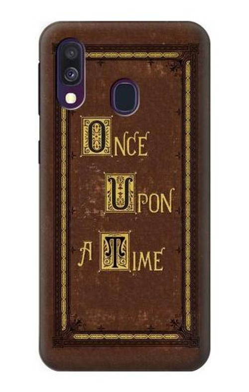 S2824 Once Upon a Time Book Cover Case Cover Custodia per Samsung Galaxy A40 S2824 Once Upon a Time Book Cover Case Cover Custodia per Samsung Galaxy A40