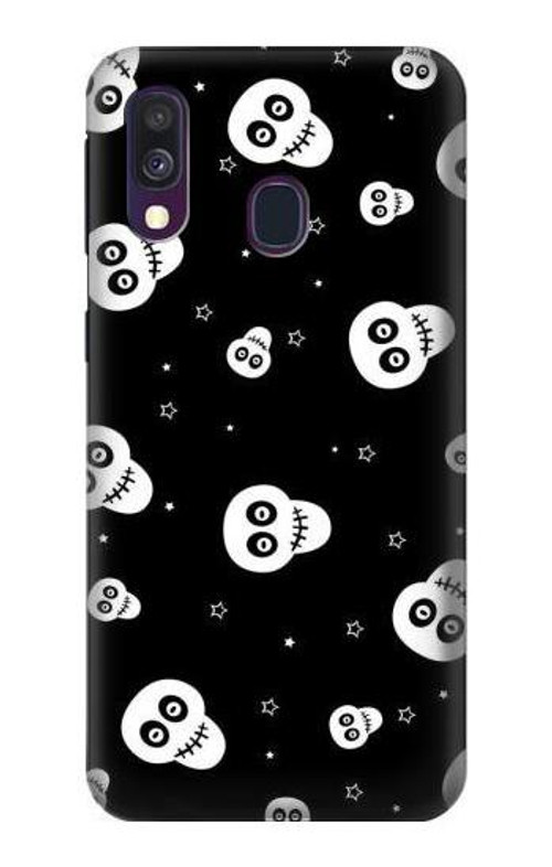 S3261 Smile Skull Halloween Pattern Case Cover Custodia per Samsung Galaxy A40 S3261 Smile Skull Halloween Pattern Case Cover Custodia per Samsung Galaxy A40