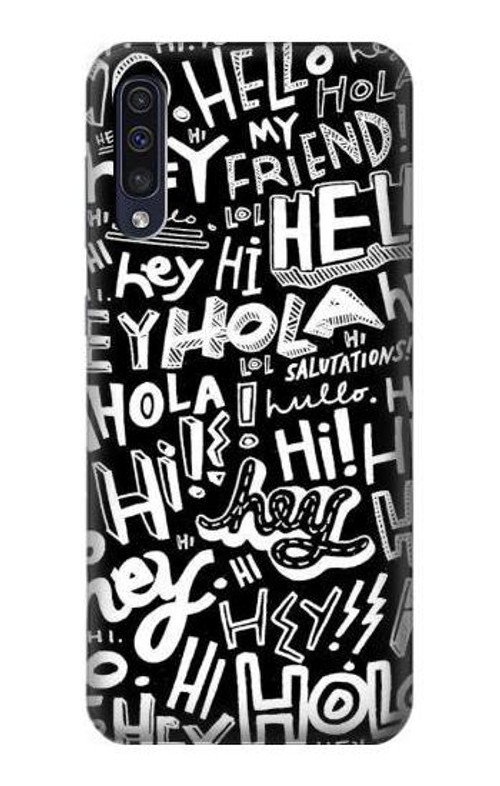 S2744 Hey Hi Hello Art Pattern Case Cover Custodia per Samsung Galaxy A50 S2744 Hey Hi Hello Art Pattern Case Cover Custodia per Samsung Galaxy A50