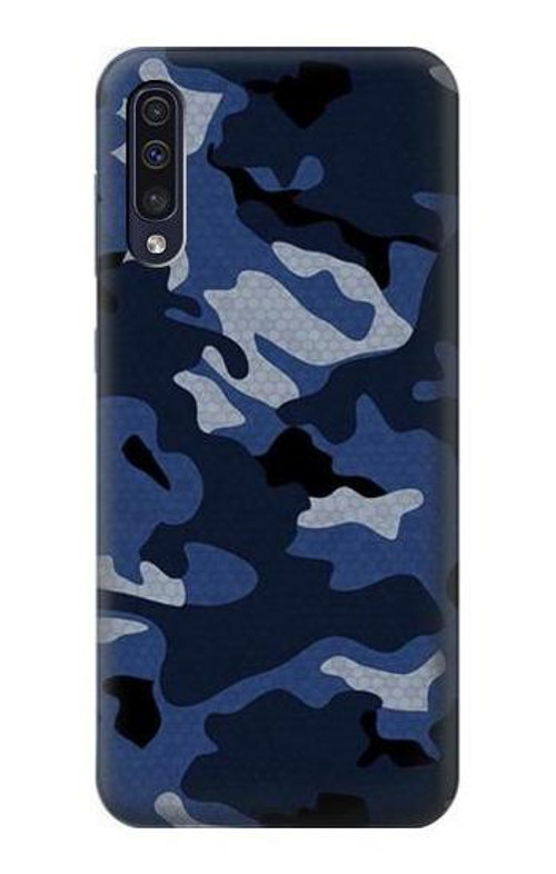S2959 Navy Blue Camo Camouflage Case Cover Custodia per Samsung Galaxy A50