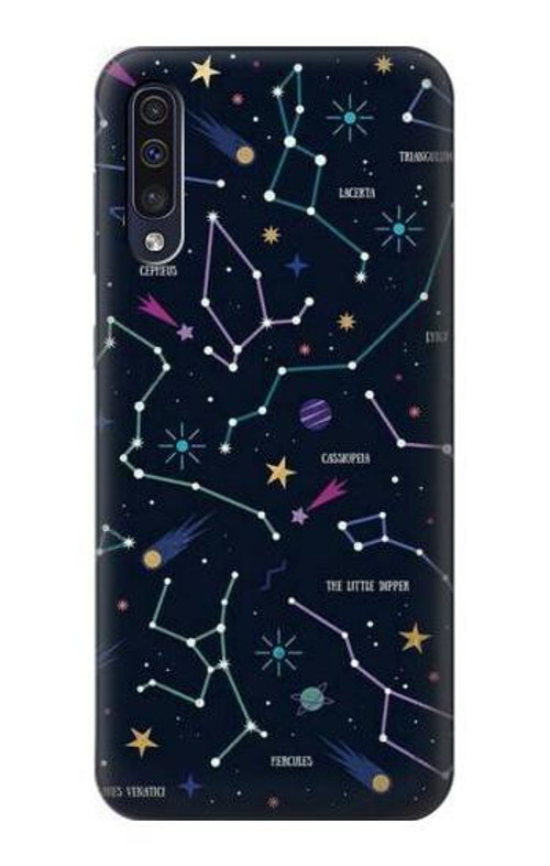 S3220 Star Map Zodiac Constellations Case Cover Custodia per Samsung Galaxy A50