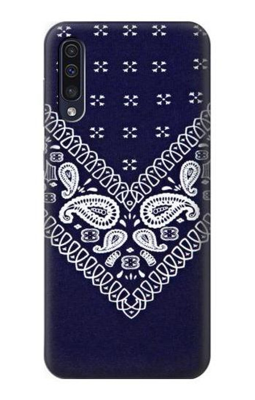 S3357 Navy Blue Bandana Pattern Case Cover Custodia per Samsung Galaxy A70 S3357 Navy Blue Bandana Pattern Case Cover Custodia per Samsung Galaxy A70