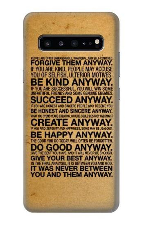 S2513 Mother Teresa Anyway Quotes Case Cover Custodia per Samsung Galaxy S10 5G S2513 Mother Teresa Anyway Quotes Case Cover Custodia per Samsung Galaxy S10 5G