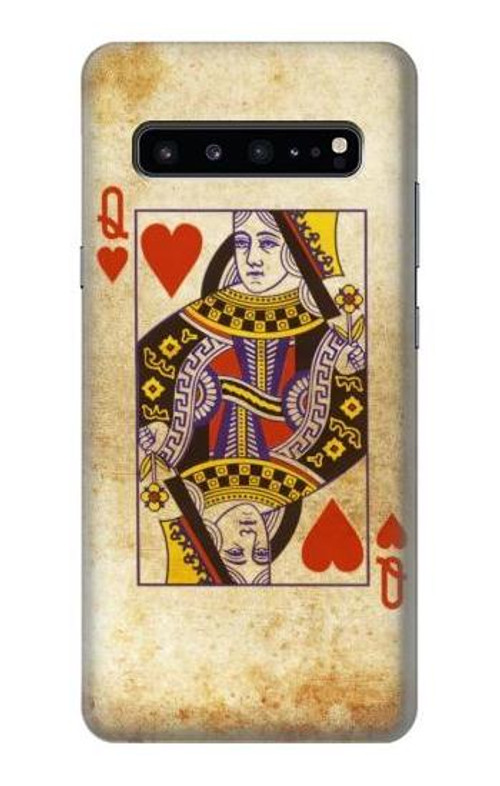 S2833 Poker Card Queen Hearts Case Cover Custodia per Samsung Galaxy S10 5G S2833 Poker Card Queen Hearts Case Cover Custodia per Samsung Galaxy S10 5G