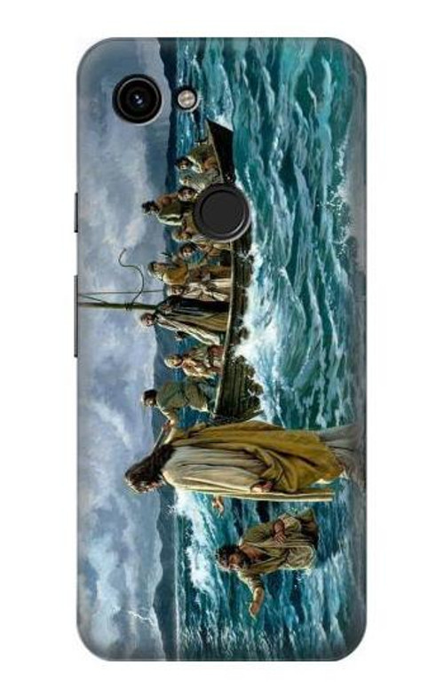 S1722 Jesus Walk on The Sea Case Cover Custodia per Google Pixel 3a