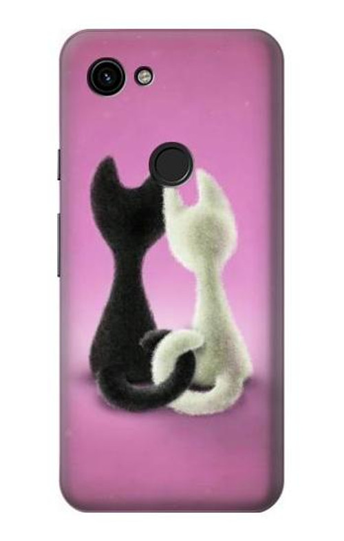 S1832 Love Cat Case Cover Custodia per Google Pixel 3a