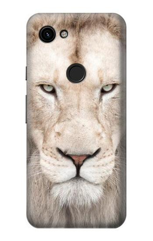 S2399 White Lion Face Case Cover Custodia per Google Pixel 3a