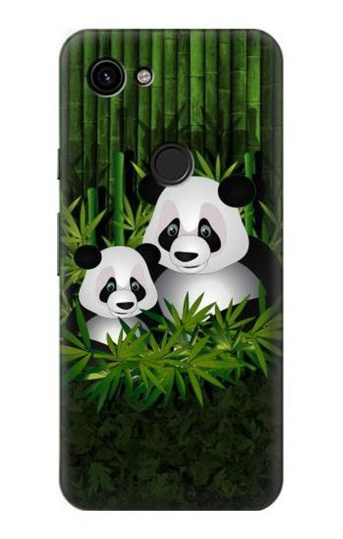 S2441 Panda Family Bamboo Forest Case Cover Custodia per Google Pixel 3a