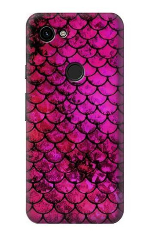 S3051 Pink Mermaid Fish Scale Case Cover Custodia per Google Pixel 3a