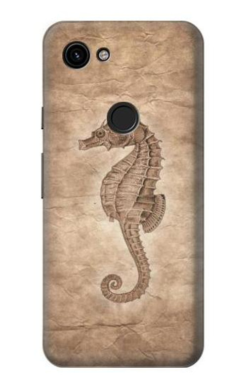 S3214 Seahorse Skeleton Fossil Case Cover Custodia per Google Pixel 3a