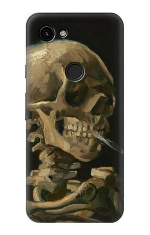 S3358 Vincent Van Gogh Skeleton Cigarette Case Cover Custodia per Google Pixel 3a