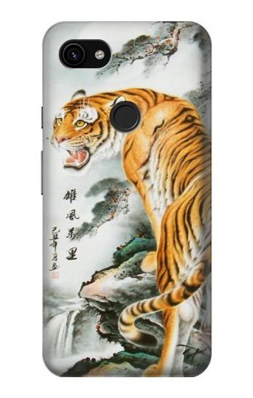 S2750 Oriental Chinese Tiger Painting Case Cover Custodia per Google Pixel 3a XL