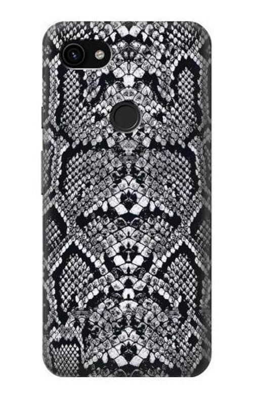 S2855 White Rattle Snake Skin Graphic Printed Case Cover Custodia per Google Pixel 3a XL