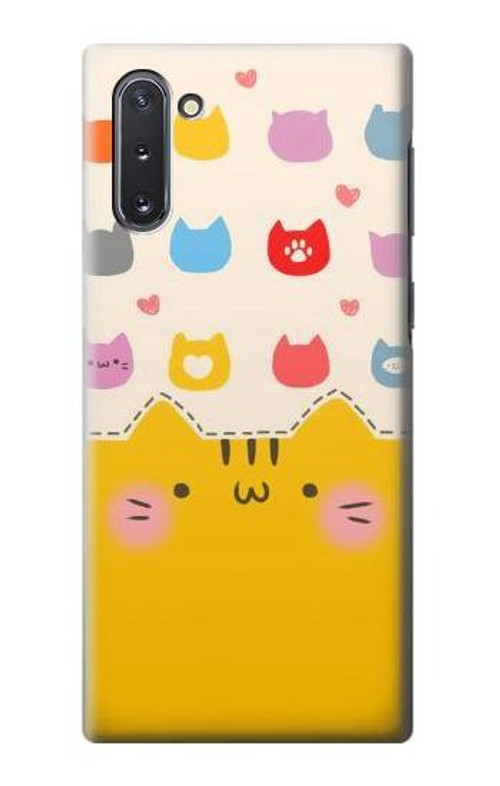 S2442 Cute Cat Cartoon Funny Case Cover Custodia per Samsung Galaxy Note 10