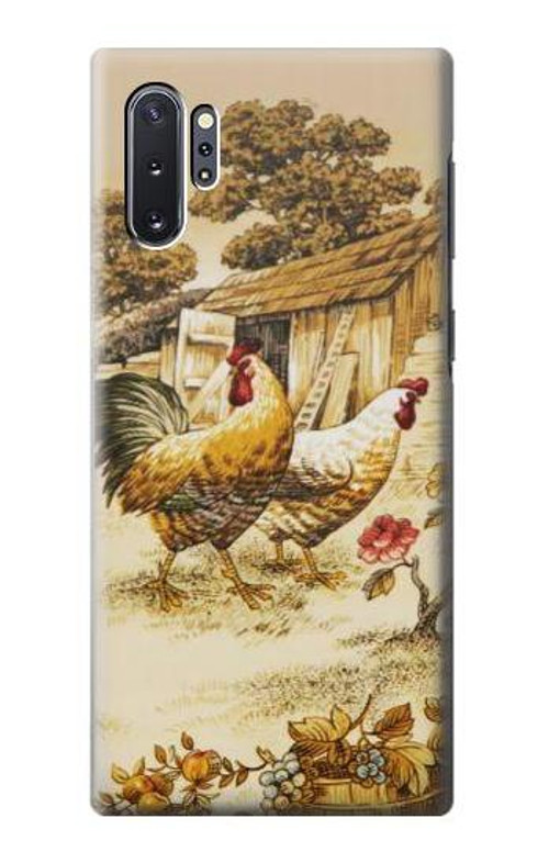 S2181 French Country Chicken Case Cover Custodia per Samsung Galaxy Note 10 Plus