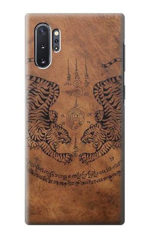 S3209 Sak Yant Twin Tiger Case Cover Custodia per Samsung Galaxy Note 10 Plus