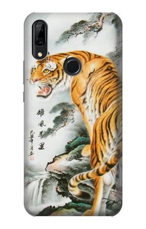 S2750 Oriental Chinese Tiger Painting Case Cover Custodia per Huawei P Smart Z, Y9 Prime 2019