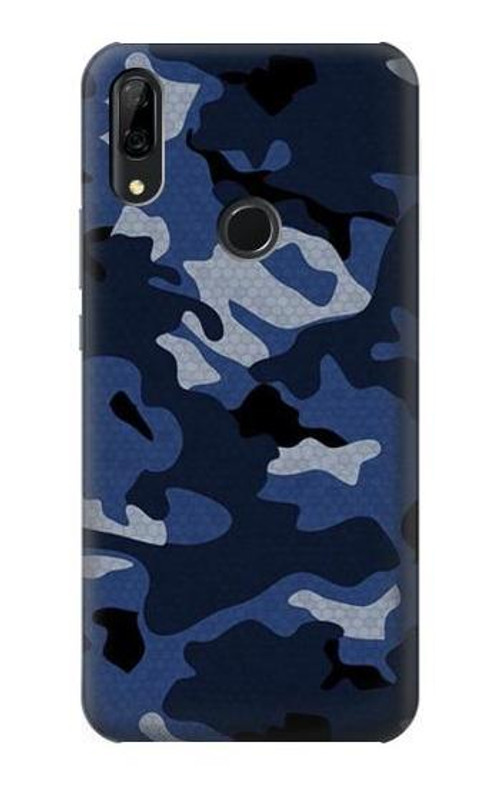 S2959 Navy Blue Camo Camouflage Case Cover Custodia per Huawei P Smart Z, Y9 Prime 2019