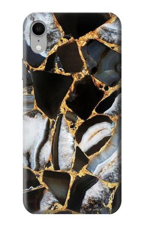 S3419 Gold Marble Graphic Print Case Cover Custodia per iPhone XR