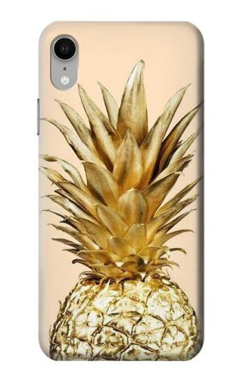 S3490 Gold Pineapple Case Cover Custodia per iPhone XR