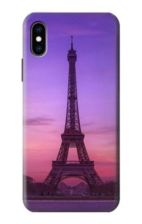 S3447 Eiffel Paris Sunset Case Cover Custodia per iPhone X, iPhone XS