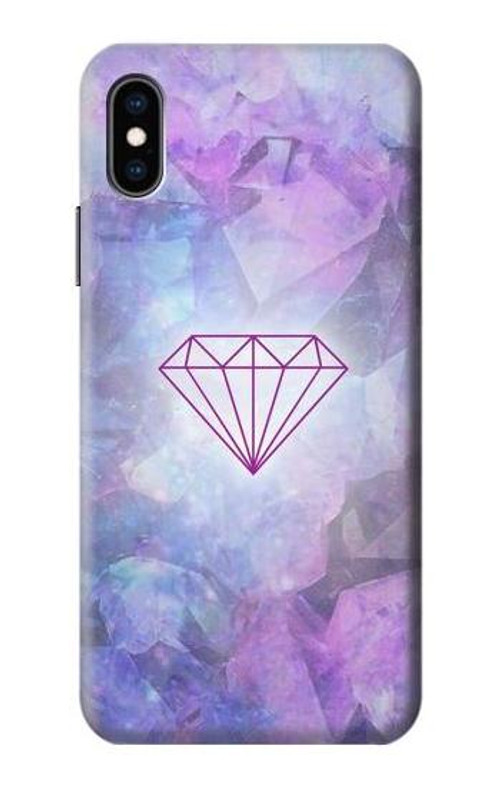 S3455 Diamond Case Cover Custodia per iPhone X, iPhone XS