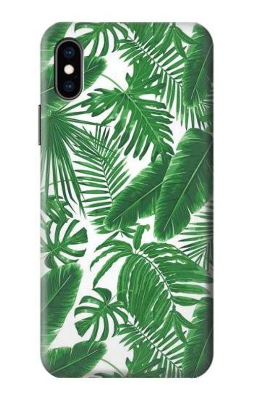 S3457 Paper Palm Monstera Case Cover Custodia per iPhone X, iPhone XS