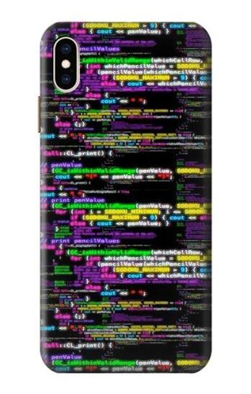 S3420 Coding Programmer Case Cover Custodia per iPhone XS Max