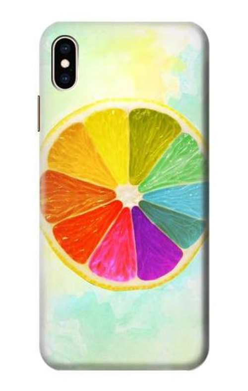S3493 Colorful Lemon Case Cover Custodia per iPhone XS Max