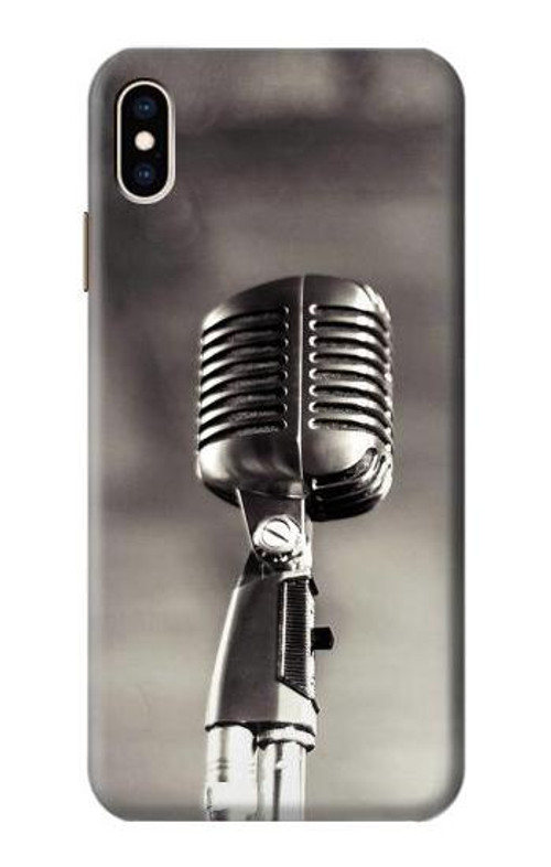 S3495 Vintage Microphone Case Cover Custodia per iPhone XS Max