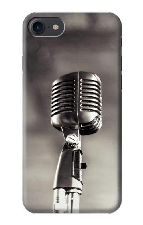 S3495 Vintage Microphone Case Cover Custodia per iPhone 7, iPhone 8