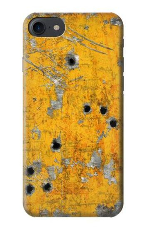 S3528 Bullet Rusting Yellow Metal Case Cover Custodia per iPhone 7, iPhone 8