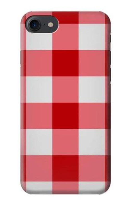 S3535 Red Gingham Case Cover Custodia per iPhone 7, iPhone 8