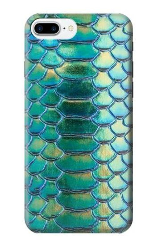 S3414 Green Snake Scale Graphic Print Case Cover Custodia per iPhone 7 Plus, iPhone 8 Plus