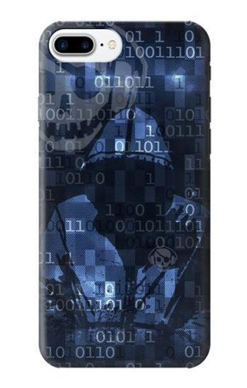 S3431 Digital Code Cyber Hacker Case Cover Custodia per iPhone 7 Plus, iPhone 8 Plus
