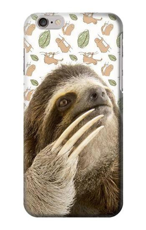 S3559 Sloth Pattern Case Cover Custodia per iPhone 6 Plus, iPhone 6s Plus