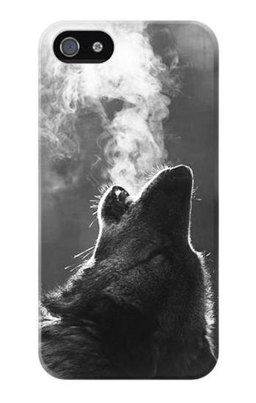 S3505 Wolf Howling Case Cover Custodia per iPhone 5 5S SE