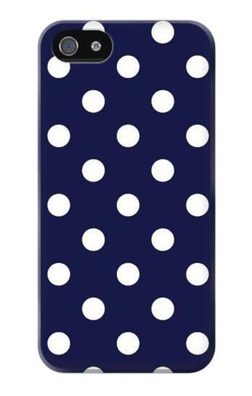 S3533 Blue Polka Dot Case Cover Custodia per iPhone 5 5S SE