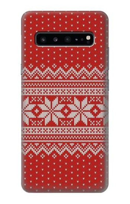 S3384 Winter Seamless Knitting Pattern Case Cover Custodia per Samsung Galaxy S10 5G