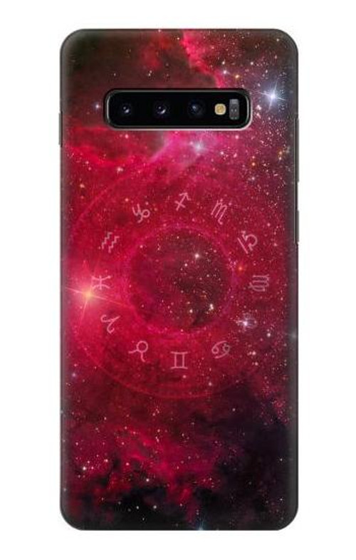 S3368 Zodiac Red Galaxy Case Cover Custodia per Samsung Galaxy S10 Plus