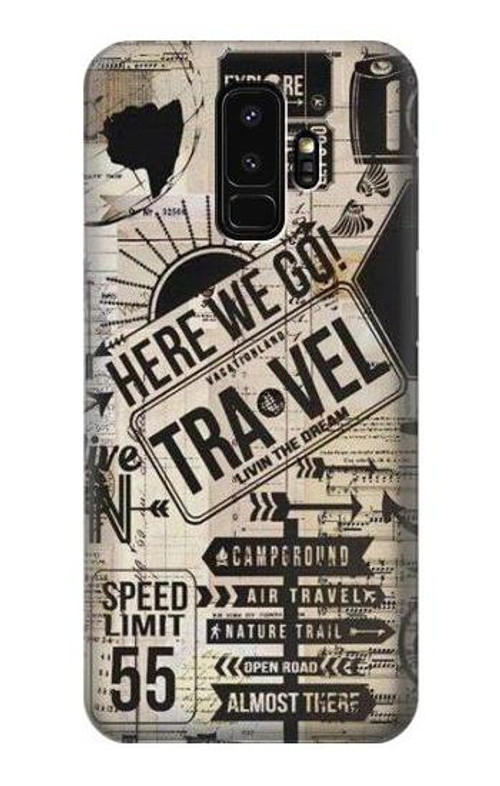 S3441 Vintage Travel Case Cover Custodia per Samsung Galaxy S9 Plus