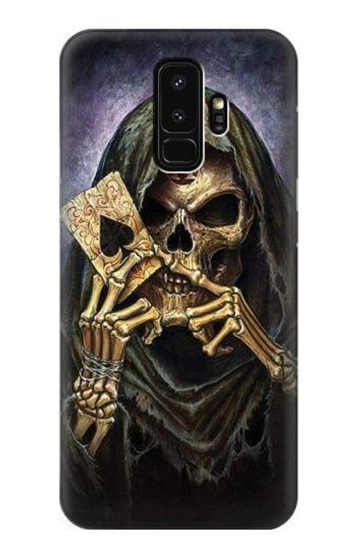 S3594 Grim Reaper Wins Poker Case Cover Custodia per Samsung Galaxy S9 Plus