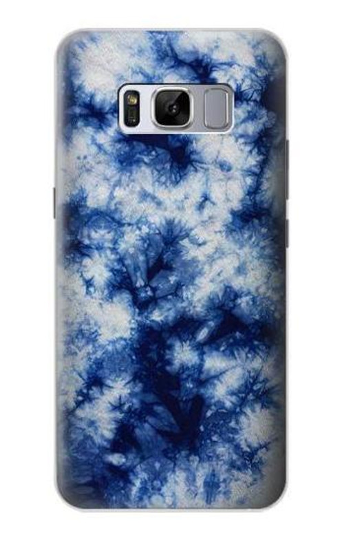 S3439 Fabric Indigo Tie Dye Case Cover Custodia per Samsung Galaxy S8