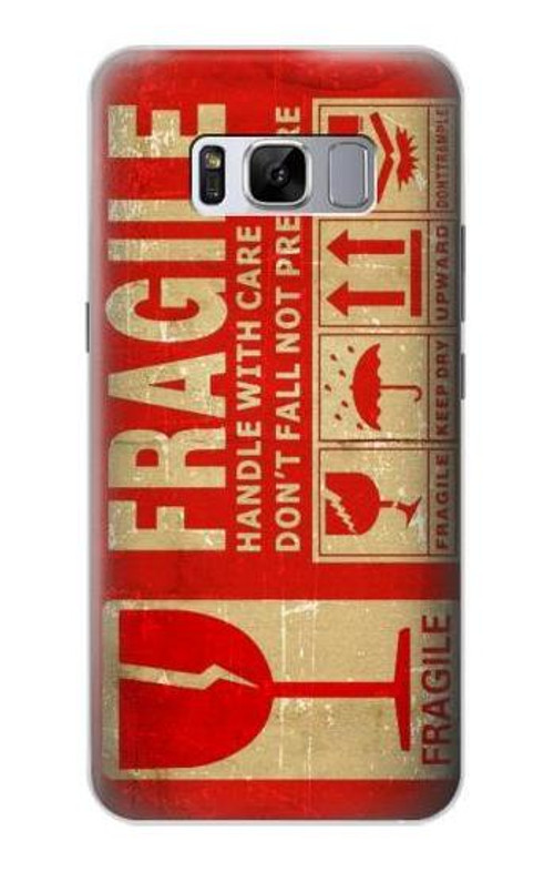 S3552 Vintage Fragile Label Art Case Cover Custodia per Samsung Galaxy S8