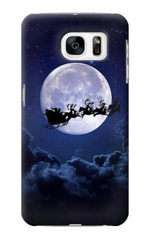 S3508 Xmas Santa Moon Case Cover Custodia per Samsung Galaxy S7