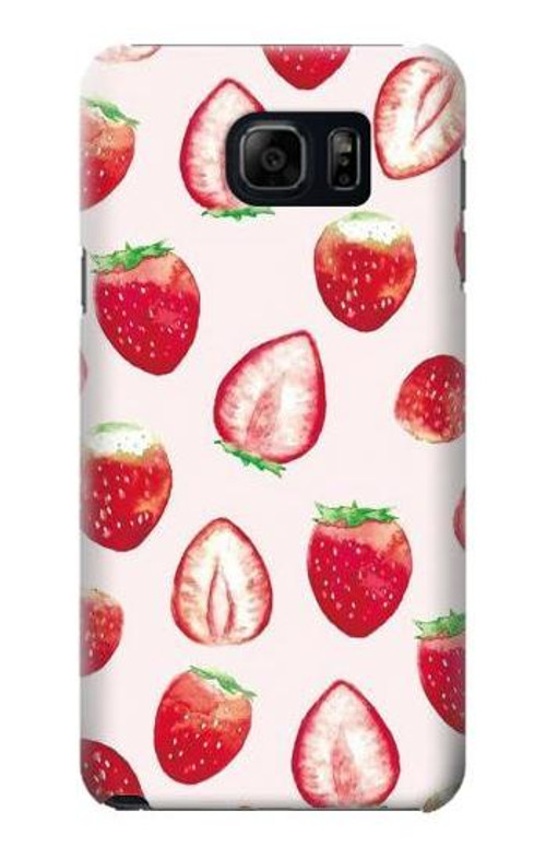S3481 Strawberry Case Cover Custodia per Samsung Galaxy S6 Edge Plus