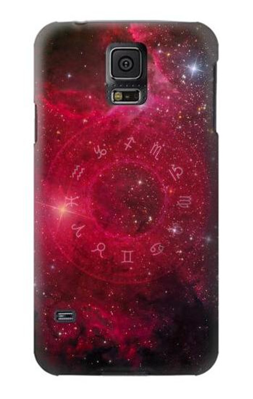 S3368 Zodiac Red Galaxy Case Cover Custodia per Samsung Galaxy S5